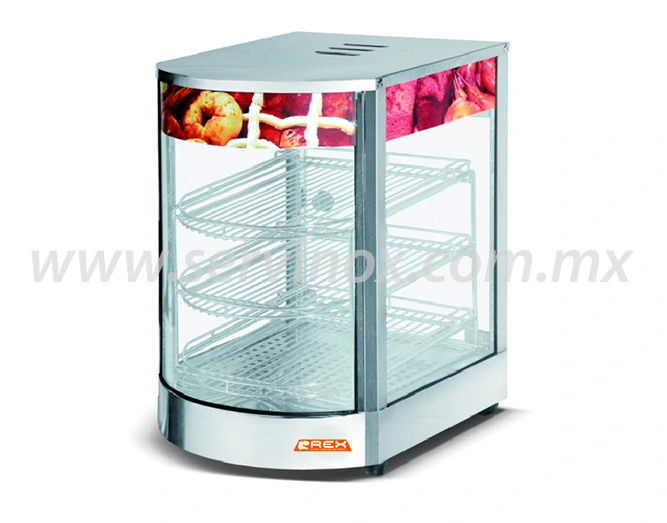 Vitrina Exhibidora para Pizzas Rex RVC350